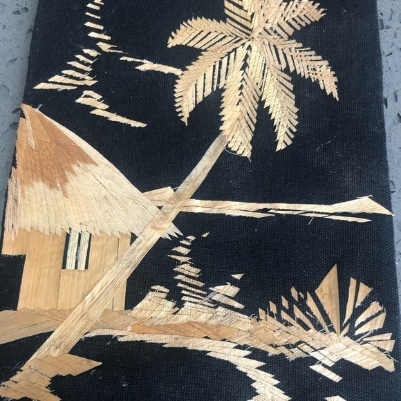 Decorative Canvas Artwork with Straw Landscape - Picture 2 of 6